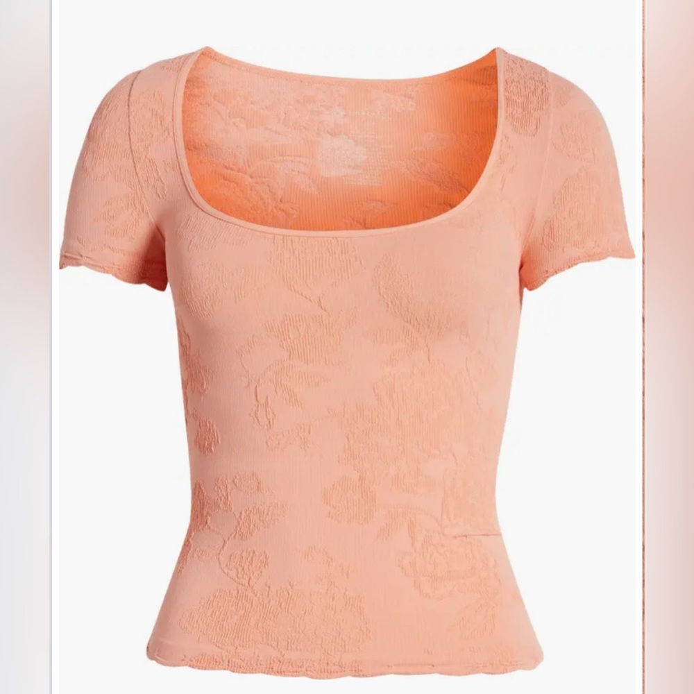 NWT Free People Send Love Top in Color: Burnt Coral in Size M/L